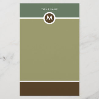 Papeterie Monogramme moderne - Affaires ou personn