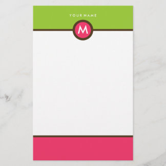 Papeterie Monogramme moderne - Affaires ou personn