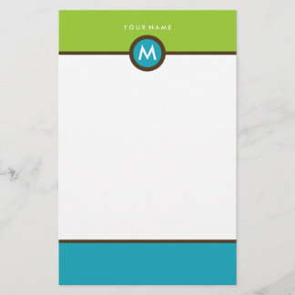 Papeterie Monogramme moderne - Affaires ou personn