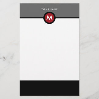 Papeterie Monogramme moderne - Affaires ou personn