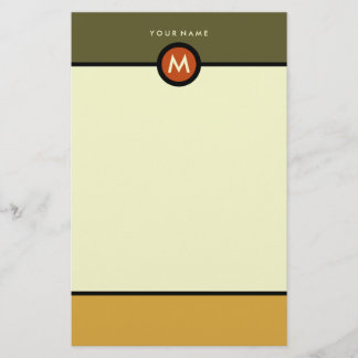 Papeterie Monogramme moderne - Affaires ou personn
