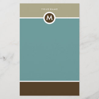 Papeterie Monogramme moderne - Affaires ou personn