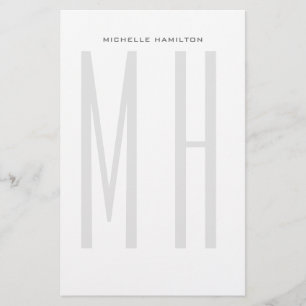 Papeterie Monogramme Moderne Minimaliste Professionnel Simpl