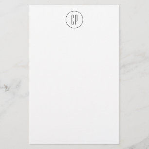 Papeterie Monogramme Moderne Professionnel Simple Initiales