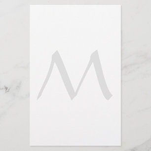 Papeterie Monogramme Moderne Simple Minimaliste Uni