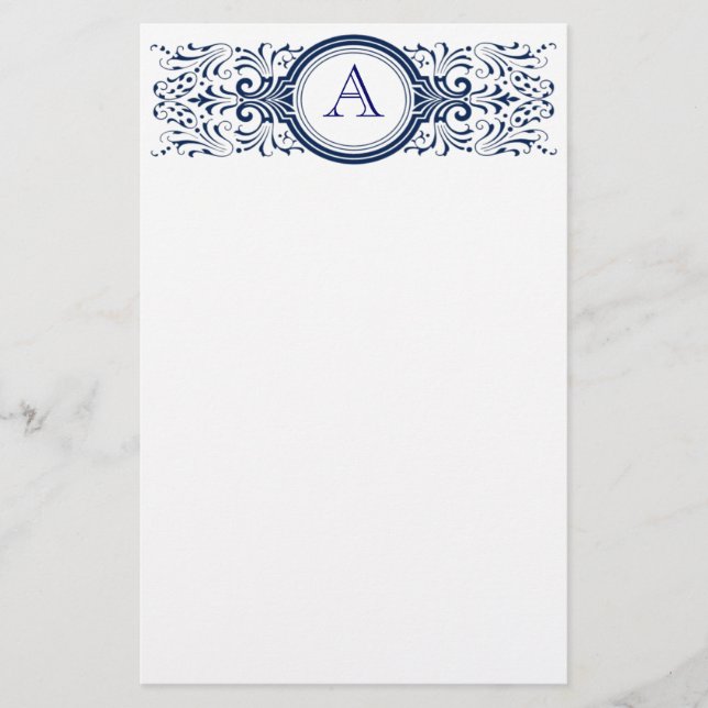 Papeterie Monogramme modulable en continu (Devant)