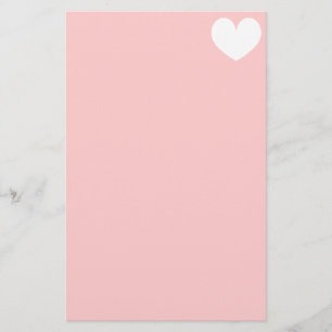 Papeterie Monogramme romantique de coeur du papier à lettres