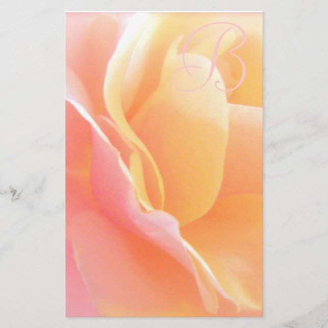 Papeterie Monogramme rose stationnaire (Devant)