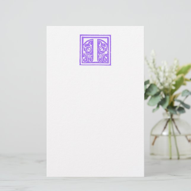 Papeterie Monogramme T (Debout devant)