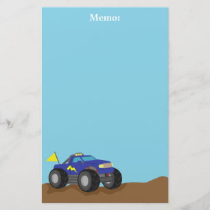 Papeterie Monster Truck Racing Blue, pour Garçons
