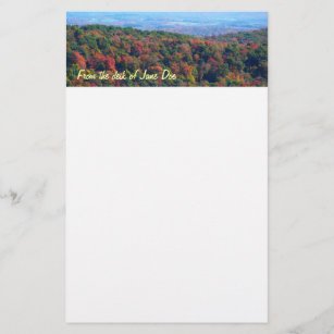 Papeterie Montagnes des Appalaches à l'automne