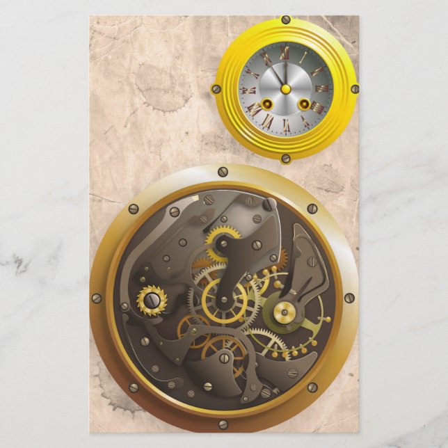 Papeterie Montre Steampunk (Devant)