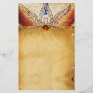 Papeterie MOSAIC ANGEL Brown Parchemin Orange Agate