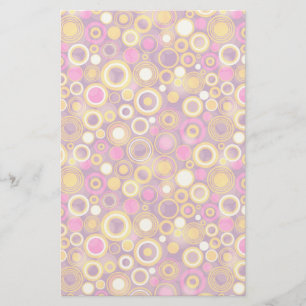 Papeterie Motif à points violet Polka