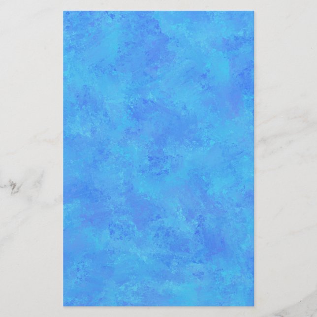 Papeterie Motif Abstrait Bleu (Devant)