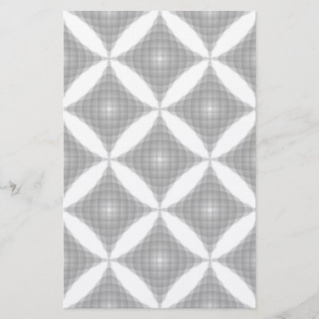 PAPETERIE MOTIF ABSTRAIT EN FORME DE DIAMANT (Devant)
