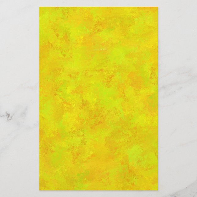 Papeterie Motif Abstrait Jaune Orange Vert (Devant)