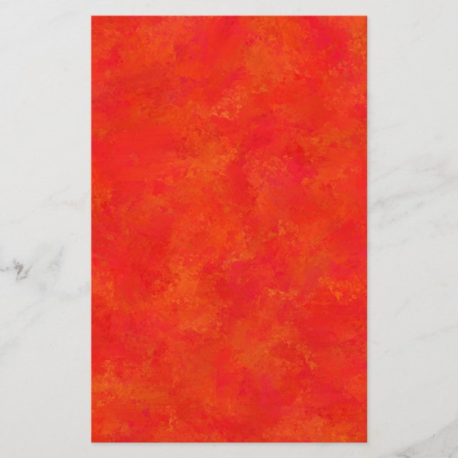 Papeterie Motif abstrait orange rouge (Devant)