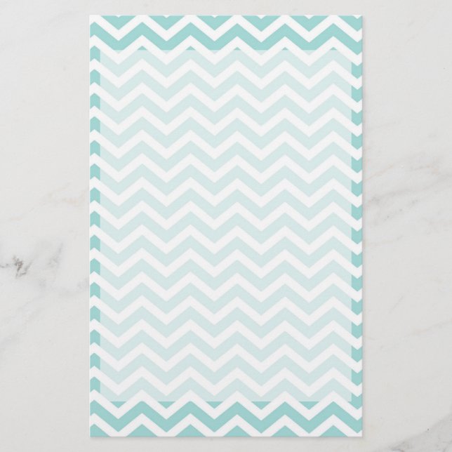 Papeterie Motif Aqua chevron (Devant)