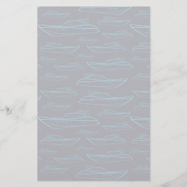 Papeterie Motif Blue Yacht (Devant)