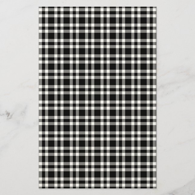Papeterie Motif carreaux noir blanc (Devant)