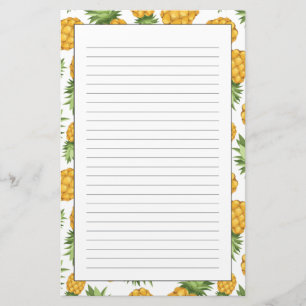 Papeterie Motif d'ananas de bande dessinée