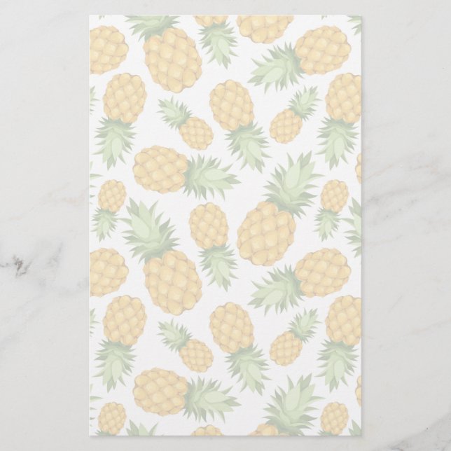 Papeterie Motif d'ananas de bande dessinée (Devant)