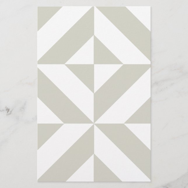 Papeterie Motif de cube géométrique gris moyen (Devant)