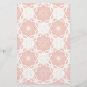 Papeterie Motif de dentelle florale rouge et or