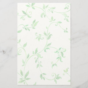 Papeterie Motif de feuille d'aquarelle