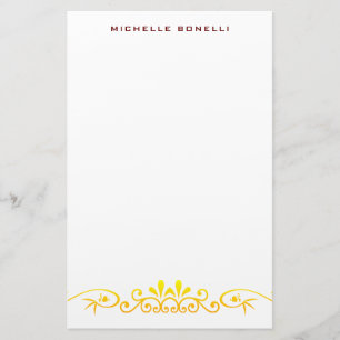 Papeterie Motif de fleur professionnel minimaliste moderne