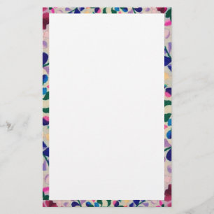 Papeterie Motif de fleurs colorées