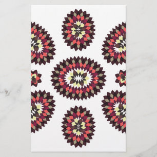 Papeterie Motif de fleurs Mandala