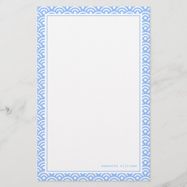 Papeterie Motif de la Seigaiha (Devant)