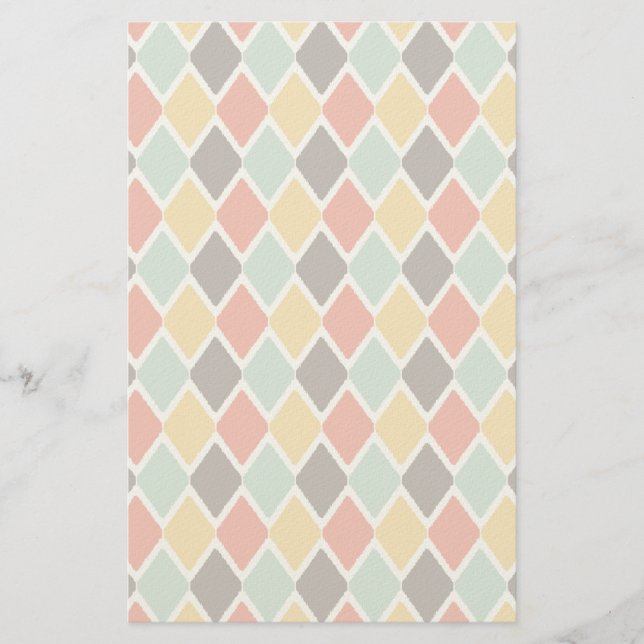 Papeterie Motif de mode tribal ikat moderne (Devant)