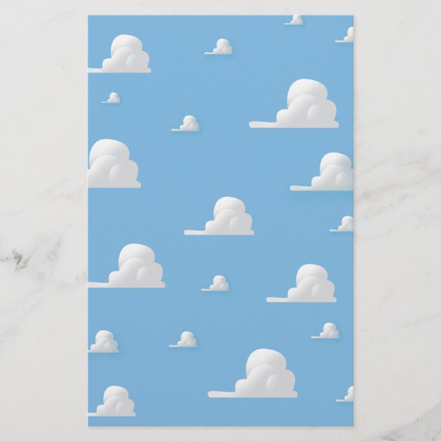 Papeterie Motif de nuage de dessin animé mignon (Devant)