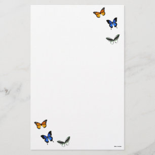 Papeterie Motif de papillon stationnaire