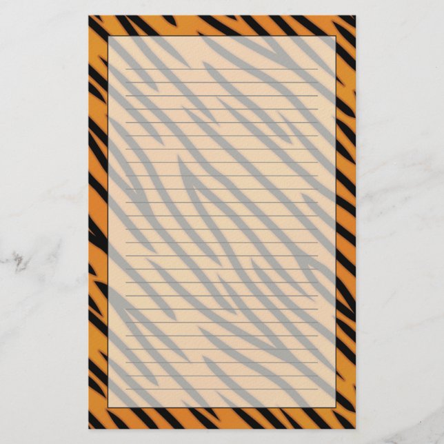 Papeterie Motif de rayure de tigre (Devant)