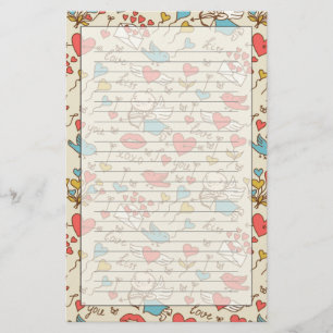 Papeterie Motif de Saint-Valentin avec le cupidon