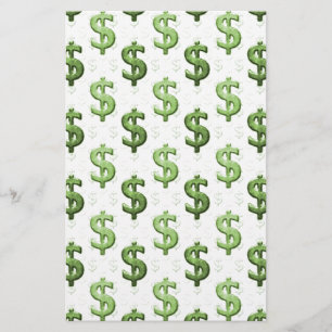 Papeterie Motif de symbole dollar