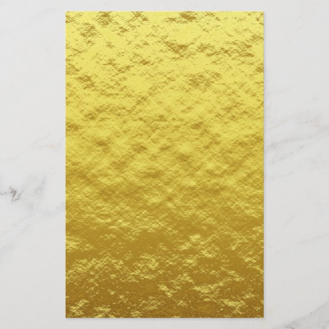 Papeterie Motif de Texture d'or (Luminosité d'or luxueuse) (Devant)