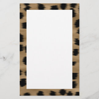 Papeterie Motif d'impression Cheetah noir et Brown.