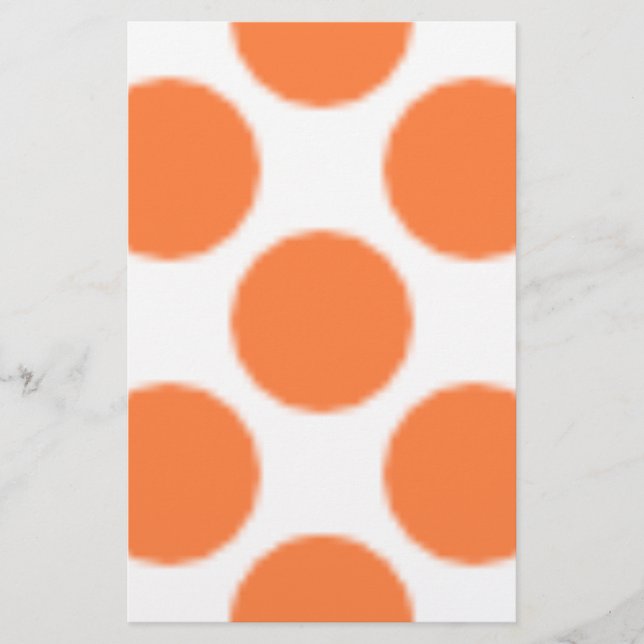 Papeterie Motif Dot Orange (Devant)