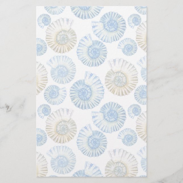 Papeterie Motif en pastel 2 de coquillage (Devant)