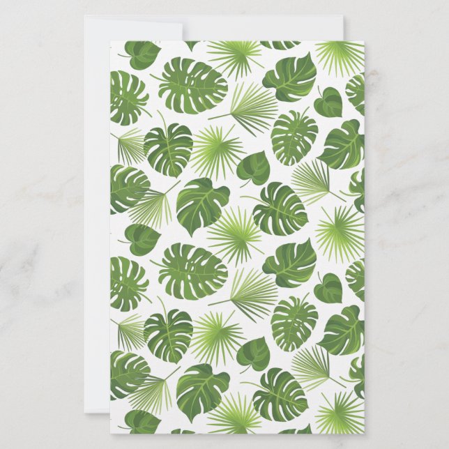 Papeterie Motif Feuille élégant Green Tropical (Devant)
