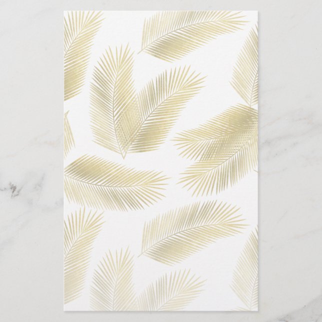Papeterie Motif Feuille Gold Foil Palm (Devant)