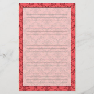 Papeterie Motif floral damassé