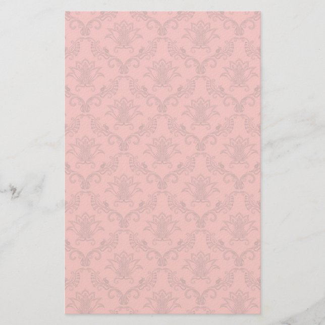 Papeterie Motif floral damassé (Devant)