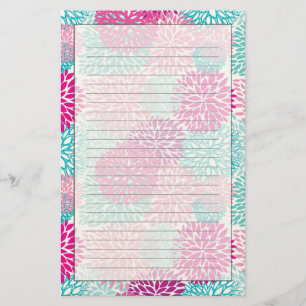 Papeterie Motif floral lumineux 2