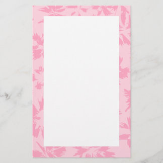 Papeterie Motif floral rose.